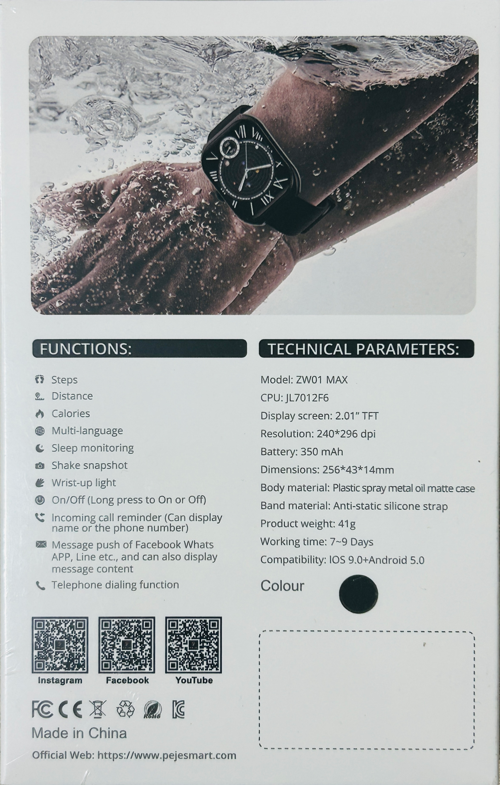 Peje Smartwatch ZW01 MAX - Image 2